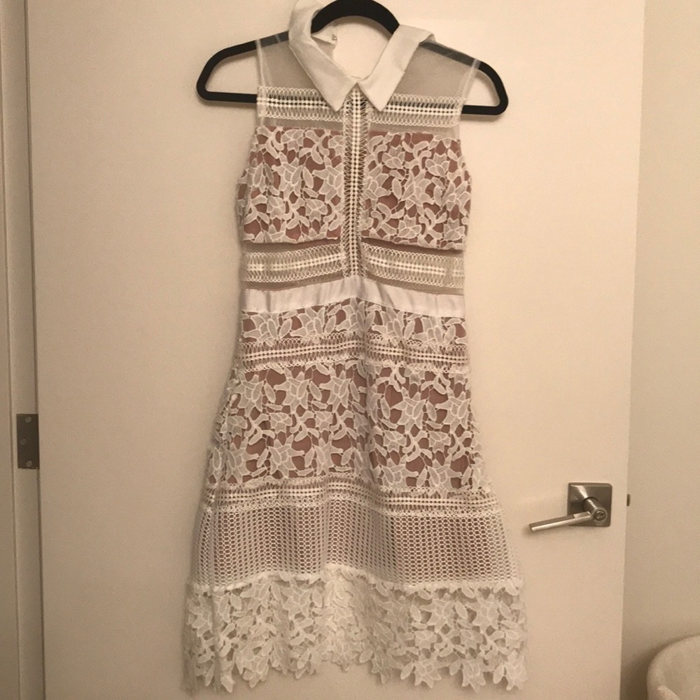 White lace dress